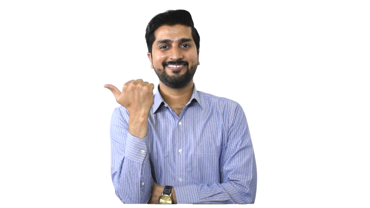 Waseem Ansari, founder of RankMeTech, smiling in a blue shirt